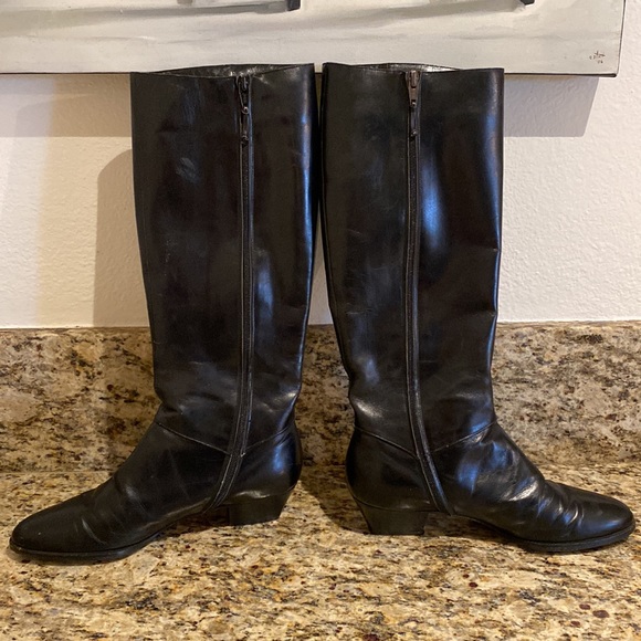 Vintage Salvatore Ferragamo for Saks Fifth Avenue Leather Boots - Picture 2 of 15